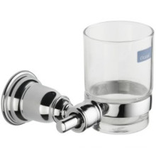 Titular de vaso de baño de alta calidad solo con Copa de vidrio (jn15638)